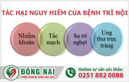 Những tác hại nguy hiểm của bệnh trĩ nội